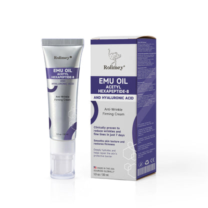 ✨✨Made in the USA: Rolimey® Emu Oil Anti-Wrinkle Firming Cream (Dermatologist Recommended)