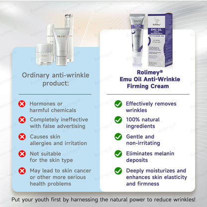 ✨✨Made in the USA: Rolimey® Emu Oil Anti-Wrinkle Firming Cream (Dermatologist Recommended)