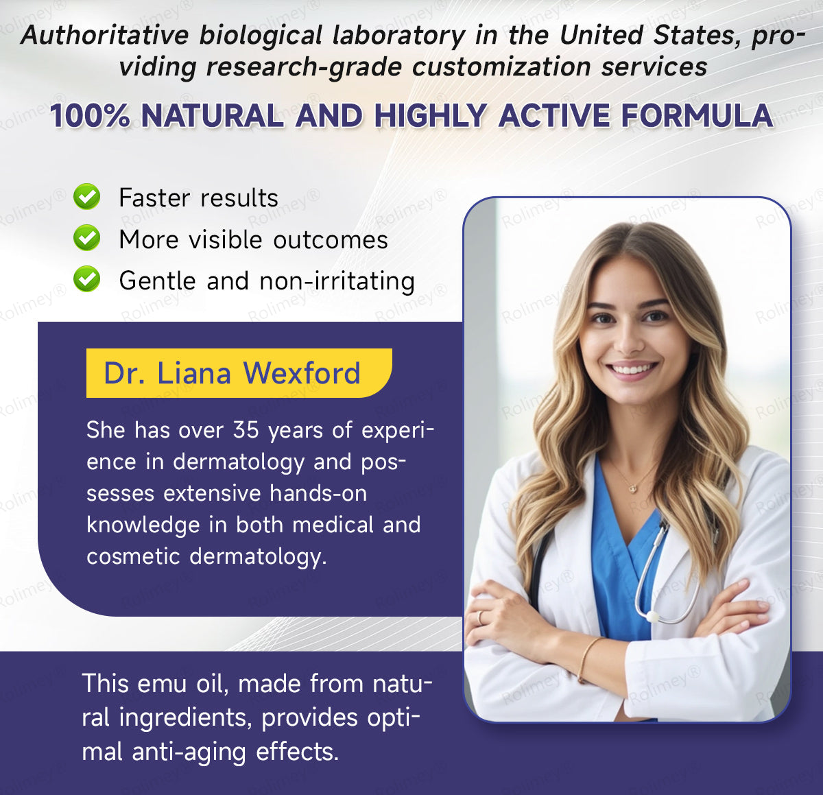 ✨✨Made in the USA: Rolimey® Emu Oil Anti-Wrinkle Firming Cream (Dermatologist Recommended)