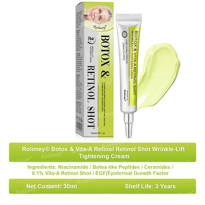 👨‍⚕️🧡Made and shipped from the USA 💫Rolimey® Botox & Vita-A Retinol Shot Wrinkle-Lift Tightening cream - Last Day Promotion 70% OFF