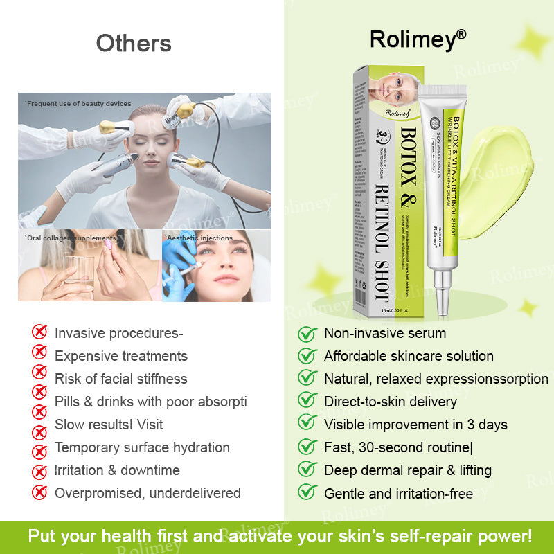 👨‍⚕️🧡Made and shipped from the USA 💫Rolimey® Botox & Vita-A Retinol Shot Wrinkle-Lift Tightening cream - Last Day Promotion 70% OFF