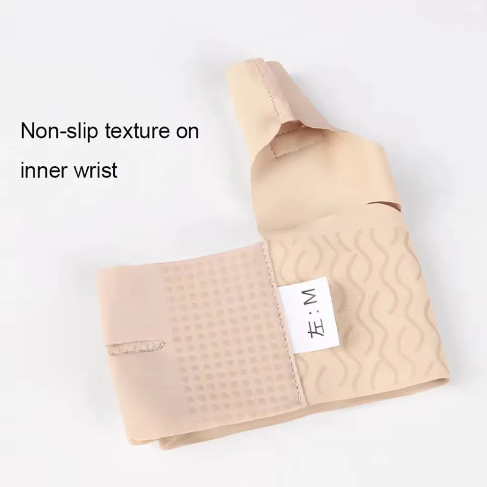 GOBYGO 1Pcs Adjustable Thumb Sleeve Tendon Protection Lightweight Breathable Non-slip Non-stuffy Wrist Protector Joint Sprain