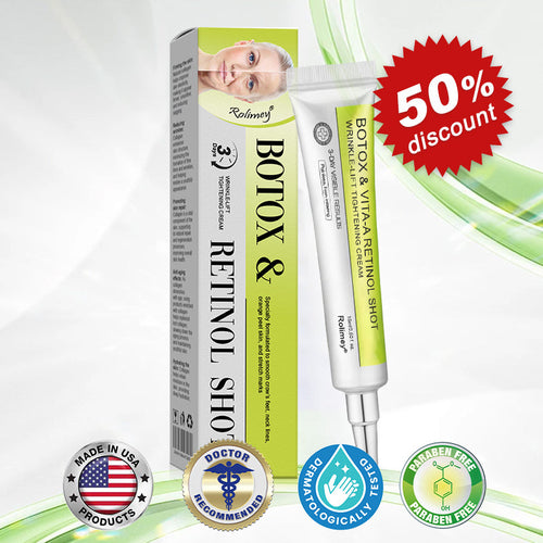 👨‍⚕️🧡Made and shipped from the USA 💫Rolimey® Botox & Vita-A Retinol Shot Wrinkle-Lift Tightening cream - Last Day Promotion 70% OFF